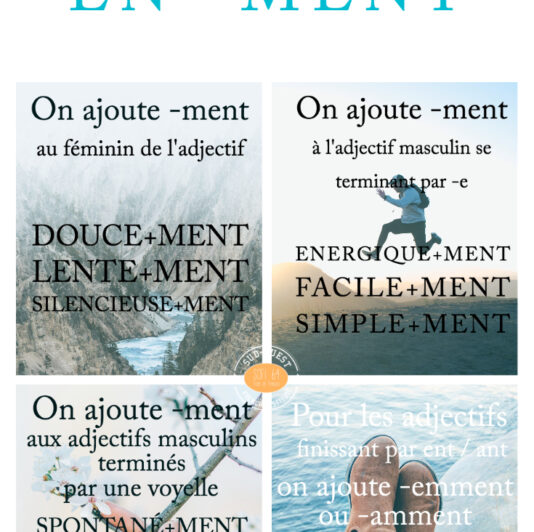 Adverbs in French language