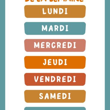 Weekdays in French