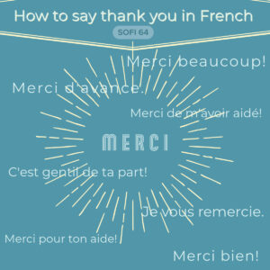 Dire "Merci" en français